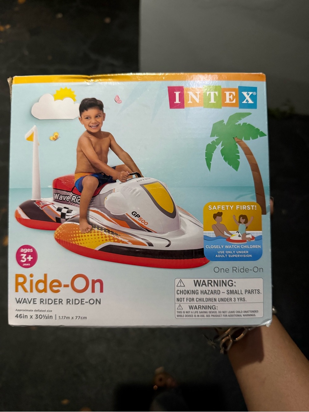 Intex Wave Rider Kids Ride-On - Red, White & Yellow
